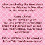 Changing Pad - Custom - You Choose Fabric